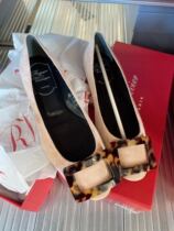 roger vivier domestic spot pink amber buckle