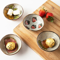 Japanese seasoning dish Soy sauce vinegar dish Bone dish plate Creative ceramic tableware plate dish dish small plate