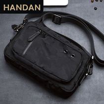 Mens Backpack Skew Satchel Canvas New Korean Version Single Shoulder Bag Tide Card Mens Bag Waterproof Ins Tide Hand Wrap Man