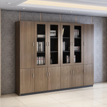 File cabinet data Cabinet wooden office cabinet simple locker glass filing cabinet floor solid wood storage bookcase