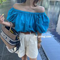 Xun Shiqin sister clothing factory store 2021 new fashion wild loose slim short casual pants