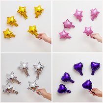 5 inch five-pointed star heart-shaped Valentines Day Christmas decoration Wedding Birthday party letter wedding room decoration aluminum film balloon