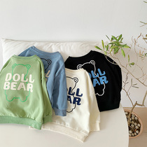 Boys clothes spring and autumn models 2021 New Korean version of tidal gas baby baby cotton coat children spring coat