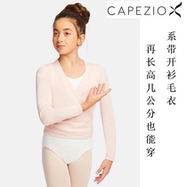 CAPEZIO warm-up coat dance long sleeve cardigan lace soft dance warm-up knitted sweater