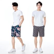 Beach pants men wear shorts Five-point thin speed dry loose sea holiday shorts summer sports tidas