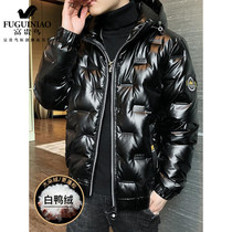 Rich bird autumn winter thick down jacket mens 2021 new Korean style trendy slim bright short coat men