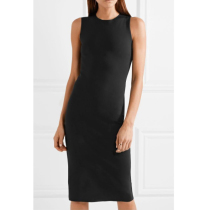 Classic item]The Row women sleeveless slim fit wrap small black dress NAP NET-A-PORTER