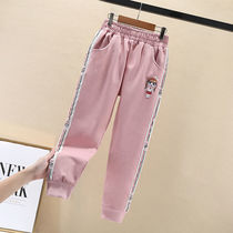 Girls Sports Pants Spring and Autumn Childrens Pants Loose Outer New style Spring Casual Pants Childrens Pants