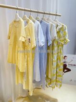 Pregnancy color 21 summer Models 3 fold special price Yellow Blue series high quality maternity short sleeve dress
