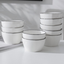 Jingdezhen Japanese dishes set Nordic ceramic dishes chopsticks household tableware eating bowls single large bowls small bowls