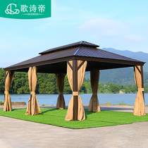 Cool Pavilion Outdoor Patio Villa SIMPLE CASUAL PAVILION GARDEN ALUMINUM ALLOY PAVILIONS TOP TENT SUN SHELTER TERRACE PAVILIONS TERRACE