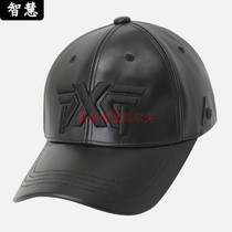  South Korea PXG 21 golf mens hat ball anti-cold and warm shade leather hat