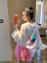 BORAKOO Korea Dongdaemun Shara self-stay~travel b preparation~White ultra-thin coconut tree sunscreen T-shirt