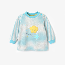 British childrens home pajamas male and female Baby Cotton Spring and Autumn Home clothing pullover top 189A7311