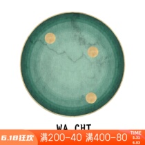 Light Extravagant Round Carpet Nordic Living Room Round Blanket Computer Chairs Ground Mat-Like Room Rug Lavish Photo Round Blanket