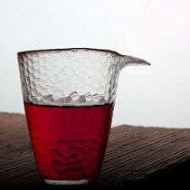 Artisanal Dragon Scale Hammer Destination Justice Cup Day Style Thickened Heat Resistant Glass Kung Fu Cup Public Cup Teaver Tea Set Accessories