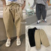 Salted eggs Shrimps Rice Men And Women Quality Broadlegged Pants Spring Autumn Clothing Turnip Pants Children Loose Casual Long Pants