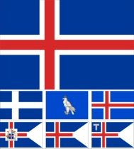 0 Iceland Flag Historical Flag Royal Flag Various sizes can be set to be made