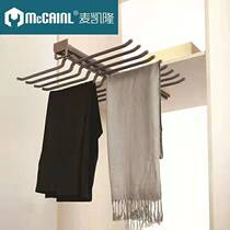 Pants rack telescopic wardrobe home wardrobe multifunctional telescopic pants drawing drawer top loading double row silent damping trouser rack