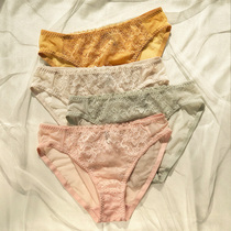 Area 3 pieces of 98 yuan sexy lace underwear summer thin comfortable mid-low waist women breifs cotton stalls