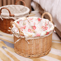 Rattan storage box basket book wardrobe storage basket dirty clothes storage basket finishing Basket grocery basket storage basket storage basket