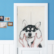 DOOR CURTAIN CARTOON HOME DOOR CURTAIN CLOTH ART SEMI-CURTAIN FREE PUNCH DOOR CURTAIN THICKENING DOOR CURTAIN LIVING-ROOM HOME MODERN BRIEF