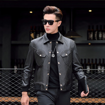 Sheep Baseball Clothes Autumn Fur Dress Men Works Short Korean Locomotive Handsome Youth Jacket