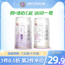 Wei Yi nine fruit puree 310mlx8 cans 0 added nuts Breakfast milk Plant protein drinks Sugar-free drinks whole box