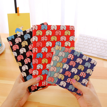 Japan-ROK Creative Travel Handbooks Notebook Art Little Fresher Cloth Art Scooters This Cartoon Cute Day Note Book