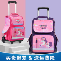 KK tree primary school childrens tie bag girls one 23 to sixth grade children cartoon backpack 6-12 year old waterproof Han
