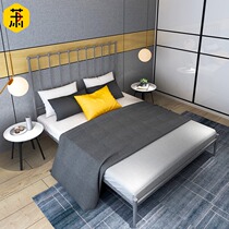 European-style modern minimalist princess wrought iron bed Iron frame Steel frame Double single adult children 1 2 1 5 1 8 meters