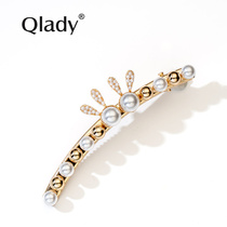 Imitation Pearl rabbit hairclip Fashion Net red ins Joker Korean female tide Hyuna Hyuna hairclip clip adult
