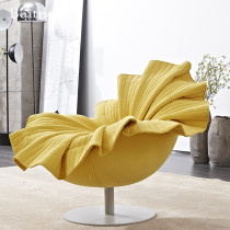 Petal Single Chair Italian Light Luxury Net Red Leisure Chair Personality Designer Creative Sofa Swivel Chair Balcony Home