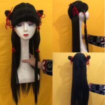 Drama drama ancient costume Peking opera headdress book boy headgear Nezha headgear wig good fortune boy wig doll hair