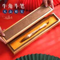 Customized brush wolf fight pen and professional set high-end extra large number gift box writing couplets spring couplets Fu characters special big Kai calligraphy Chinese painting list