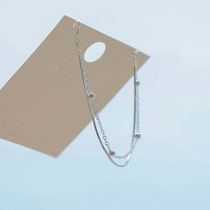 s925 sterling silver ball bracelet female Korean double-layer simple Net Red student personality Forest Department girlfriends hipster Moren Department