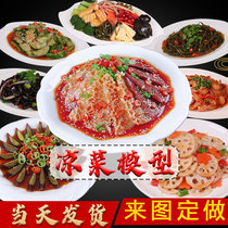 Spot simulation dish cold display products Stir-fry food food model fake dish sample props dish food ornaments