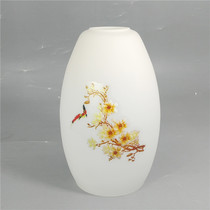 Egg-shaped lampshade Milk White Frosted Glass Lampshade lamp accessories Table lamp Restaurant American Nordic chandelier lampshades