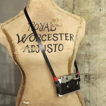 cam-in Italian original vegetable tanned cowhide leather camera strap (width 1 2cm) round hole interface CS244