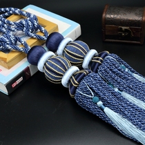 Modern minimalist curtain hanging ball tying ball tying strap tying rope hanging ball flow subuckled villa decorative ball hook tied