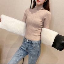 Widened and enlarged wool belt and fur all-in-one pure cashmere thickened waist warm and cold protection for women and mens stomach