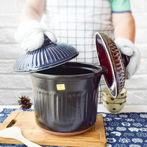 Japan kikka original Imported Wan Ancient Burning 8L Casserole Large Capacity Home Special size Saucepan Soup Stew Bone Pan