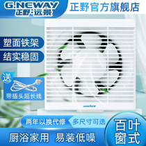 Zhengye Vision Blind Ventilator Fan Household Low-Noise Iron Frame Exhaust Fan Powerful Kitchen Smoke Exhaust Toilet Wind Change