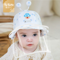 Baby hat anti-droplets protective cap children out of cover face cover baby protective mask spring autumn isolation cap