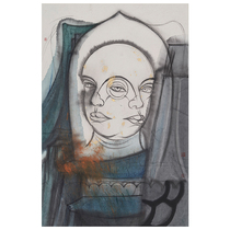 Mounted] Shao Ye Big Buddha Temple paper ink painting living room study bedroom decoration hanging painting