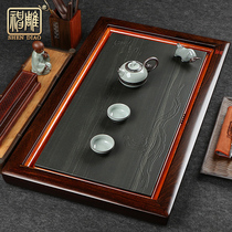 Whole Black Sandalwood Tea Tray Solid Wood Minimumyo Gold Stone Composition Tea Sea Home Drain Tea Table Utilita Tea Tray Trays