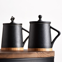 Mark cup with lid filter water cup suit lovers mug ceramic idea minimalist home office tea cup tea vat
