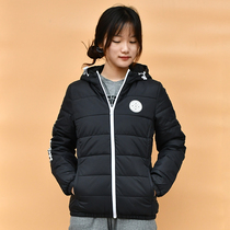 Broken Yard clear cabin Hon Stark womens clothing plums for autumn and winter warm windproof anti-cold even cap Garching sports jacket