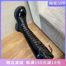 Long cylinder boots Cavaliers boots female high cylinder boots Sda McKunlong boots though kneecap winter plus suede thick bottom Martin boots Inn