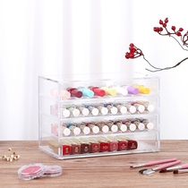 Desktop transparent multi-layer acrylic storage drawer jewelry lipstick nail polish makeup box waterproof and dustproof custom